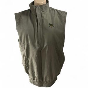 Boca Classics Club Golf 1/2 Zip Windbreaker Vest Jacket  Size XL  Pale Olive
